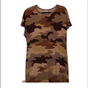 Lularoe Maria Dress Camo Print ! FITS SIZES 18-20